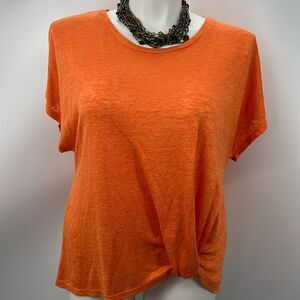 DKNY Jeans orange short sleeve top XL
